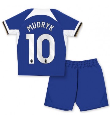 Maillot de foot Chelsea Mykhailo Mudryk #10 Domicile enfant 2023-24 Manches Courte (+ pantalon court)